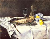 Edouard Manet Famous Paintings - The Salmon